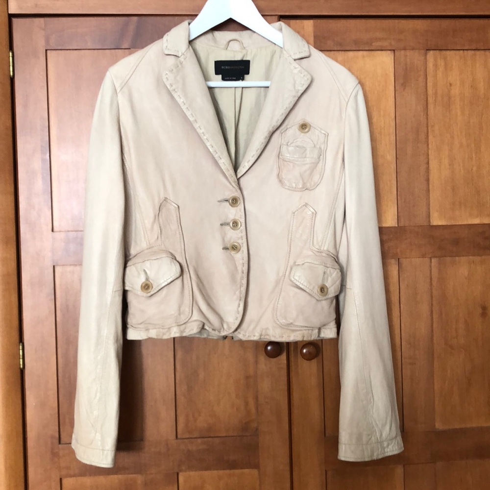 Faux leather jacket